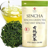 Sencha Green Tea Loose Leaf, JAS Certified Organic Japanese Tea from Uji, Kyoto, 80g Bag, Sencha Tea, Loose Leaf